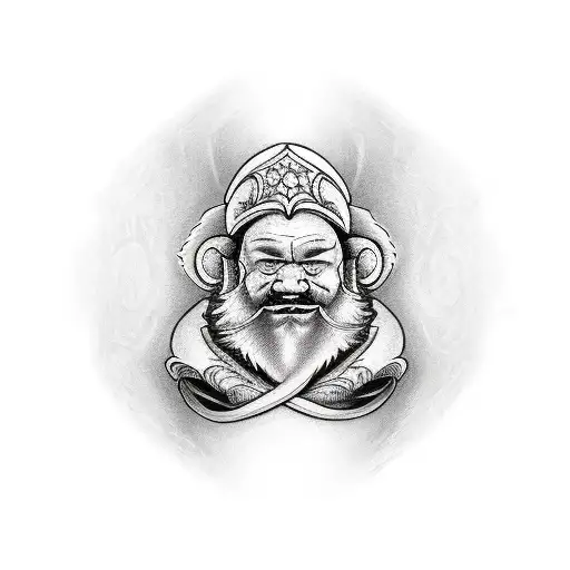 dwarf tattoo design idea