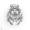 dwarf tattoo design idea