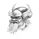 dwarf tattoo design idea