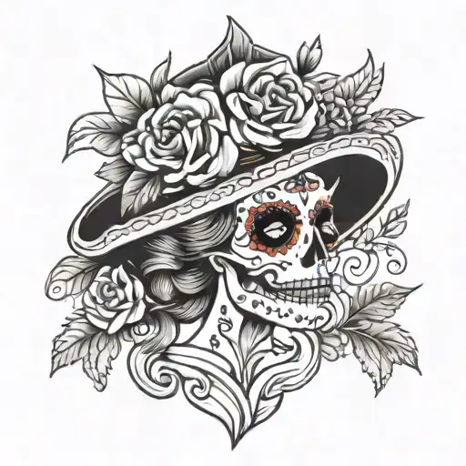 Catrina tattoo design idea