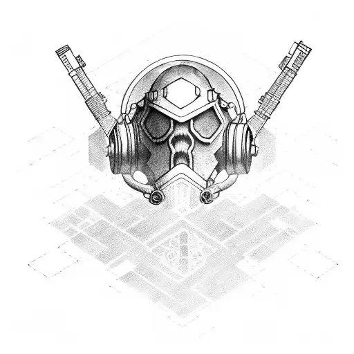stalker radiation gear  tattoo design idea