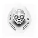 Mummy alien tattoo design idea