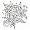 tribal spicy tattoo design idea