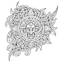 tribal spicy tattoo design idea