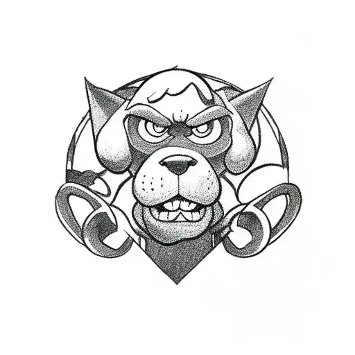 scooby doo symbol tattoo design idea