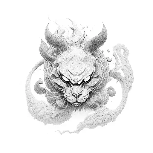 suminagashi tattoo design idea