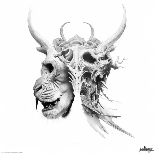 savage tattoo design idea