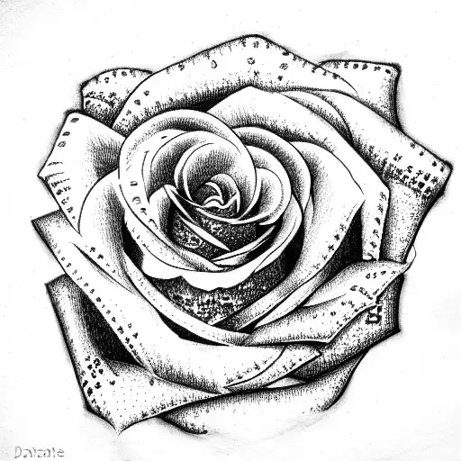 Rose from the dollar tattoo design idea