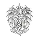 welsh Dragon tattoo design idea