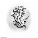 welsh Dragon tattoo design idea