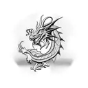 welsh Dragon tattoo design idea