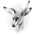 boxing kangaroo tattoo design idea