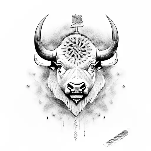 The logo for a buffalo tattoo shop is called Sin of Stupidity. tattoo design idea