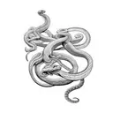 gemini snake tattoo design idea