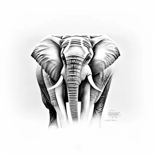 3 elephants tattoo design idea
