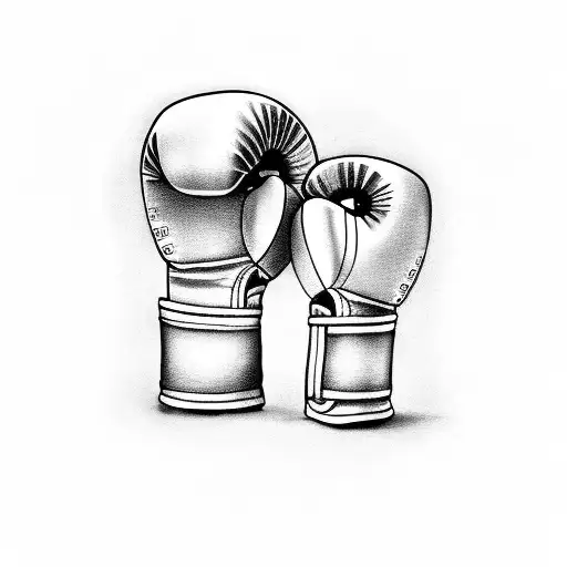 boxing gloves  tattoo design idea