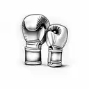 boxing gloves  tattoo design idea