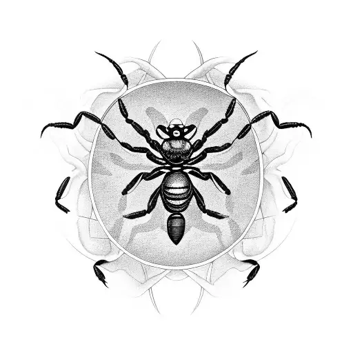 A scorpion and butterfly hybrid, symbolizing the balance between danger and beauty tattoo design idea