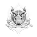 chica burbuja chicle tattoo design idea