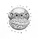 chica burbuja chicle tattoo design idea