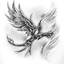 Phoenix tattoo design idea