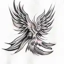 Phoenix tattoo design idea