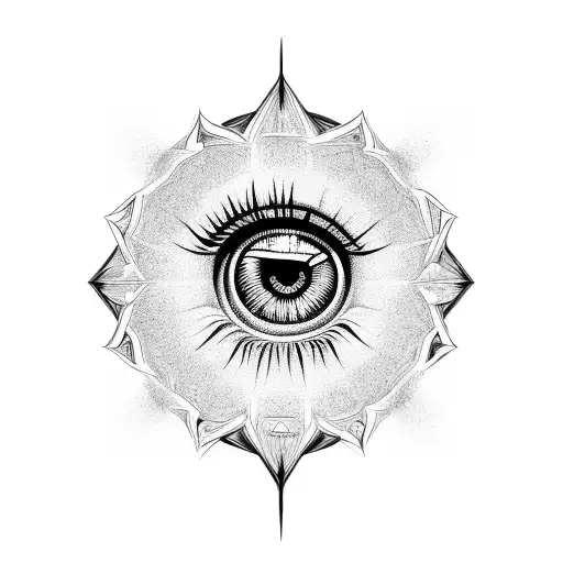 Eye of Ra tattoo design idea