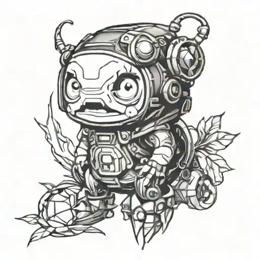 minione for materie couplr tattoo design idea
