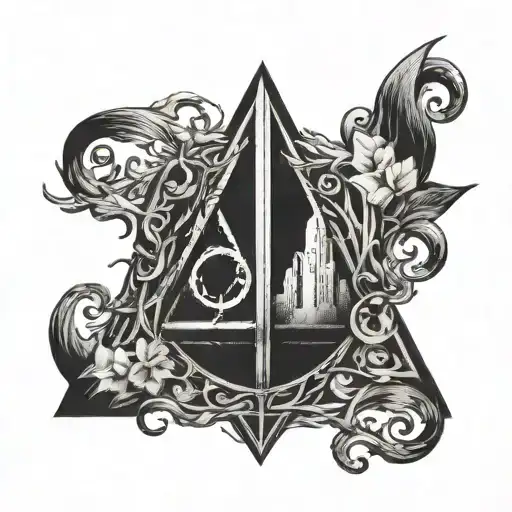 Harry Potter The Deathly Hallows tattoo design idea