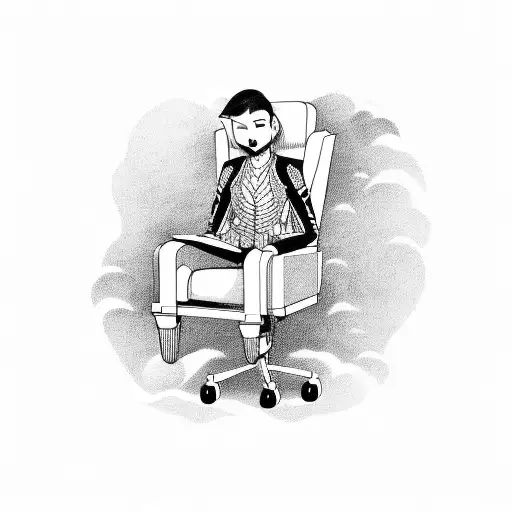 Pull my chair right up there next to you And talk to you tattoo design idea