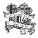 1 John 4:19 written tattoo design idea