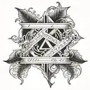 1 John 4:19 written tattoo design idea