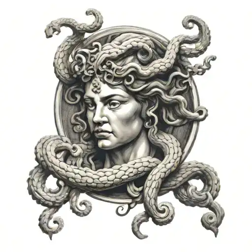 medusa greek mythology tattoo design idea