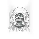 The hermit tarot tattoo design idea