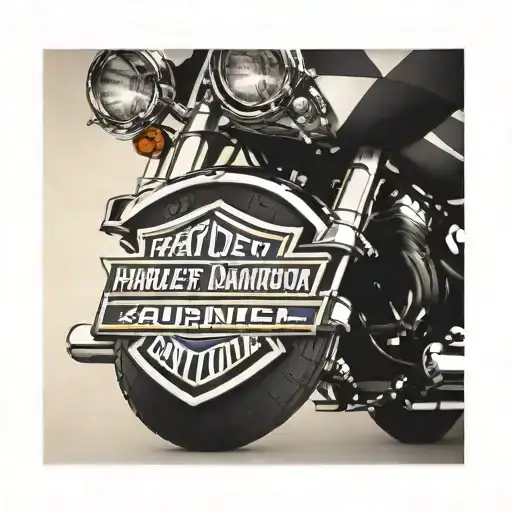 Harley Davidson logo tattoo design idea