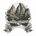 zion national park tattoo design idea