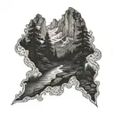 zion national park tattoo design idea