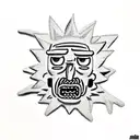 rick and morty  tattoo design idea