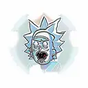 rick and morty  tattoo design idea