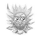 rick and morty  tattoo design idea