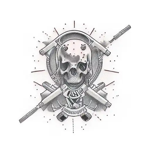 skateboard  tattoo design idea