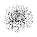Chrysanthemum tattoo design idea