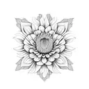 Chrysanthemum tattoo design idea