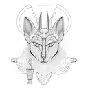 Anubis tattoo design idea
