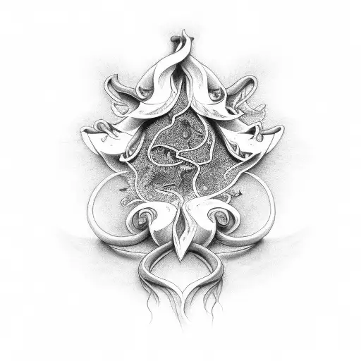 ray of light and love vine tattoo design idea