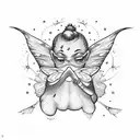 tooth fairy tattoo design idea