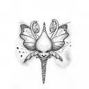 tooth fairy tattoo design idea