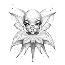 tooth fairy tattoo design idea