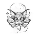 tooth fairy tattoo design idea