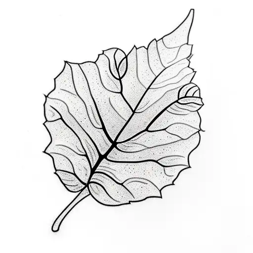 orange and black winter leaf for manlon slevee tattoo design idea